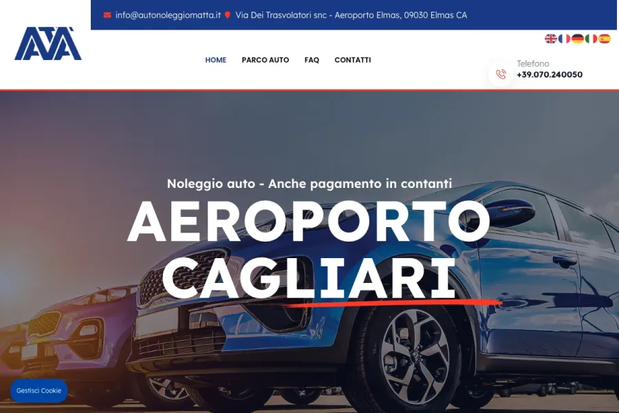 Il sito di Autonoleggio Matta realizzato da Studio Up Web