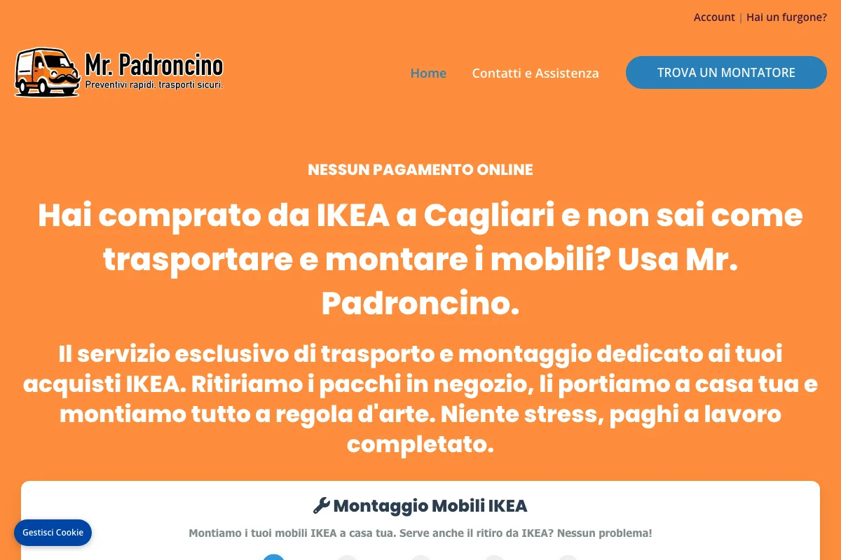Caso studio Mr. Padroncino: Cagliari e Sardegna