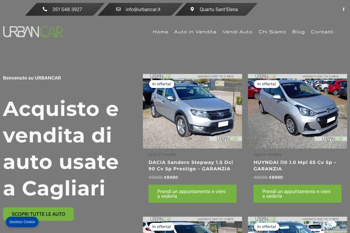 Caso studio Urban Car: Cagliari e Sardegna