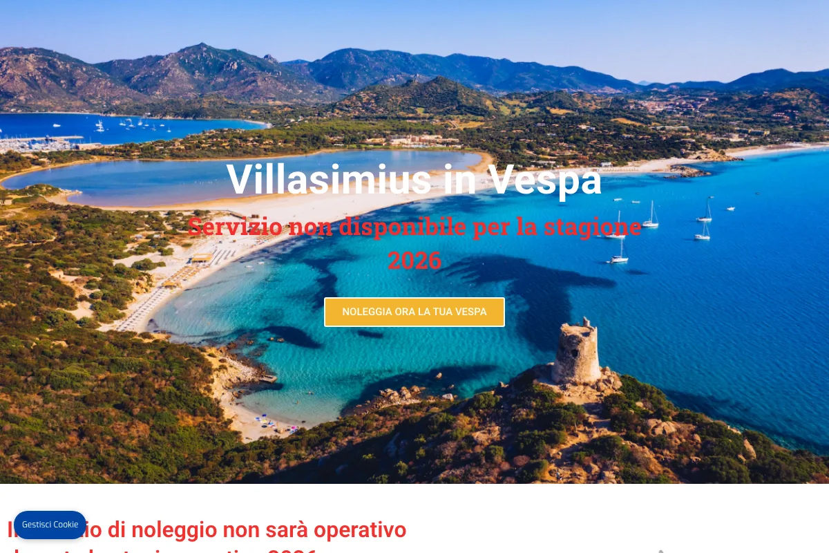 Caso studio Vespa Tour Sardinia: Villasimius e Cagliari